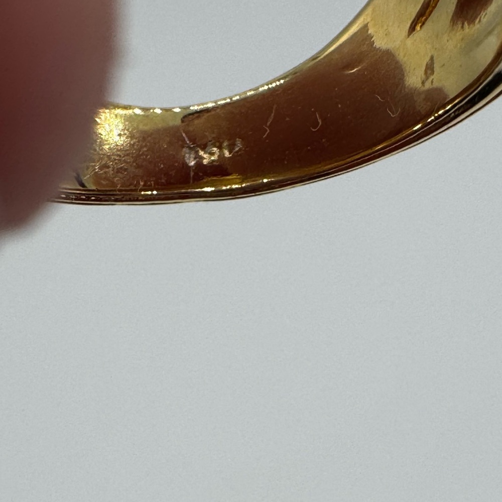 18k Asymmetrical Double Band - Picture 7 of 12
